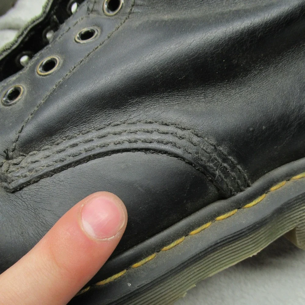 Dr Martens 1460 Unisex 11W 10M Safety Boots Blck Leather Slip Resistant Soft Toe